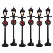 Gas Lantern Street Lamp, Set Of 6 - LEMAX COD 64499