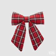 Fiocco Lino Tartan 22X26 Bianco/Rosso