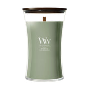 Candela clessidra grande Verdant Fig 609g Verde WoodWick