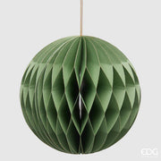 PALLINA DI NATALE ORIGAMI, Ø12CM, VERDE