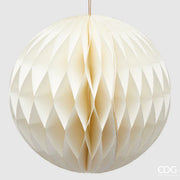 PALLINA DI NATALE ORIGAMI, Ø12CM, BIANCO