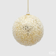 PALLINA DI NATALE DIAMOND IN VETRO, Ø10,5CM, ORO