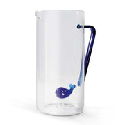 CARAFFA DA ACQUA BALENA MOBY DICK IN VETRO SOFFIATO