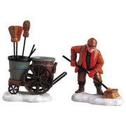 Street Sweeper, Set Of 2 - LEMAX COD. 52093