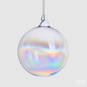 PALLINA IN VETRO IRIDESCENTE 12CM