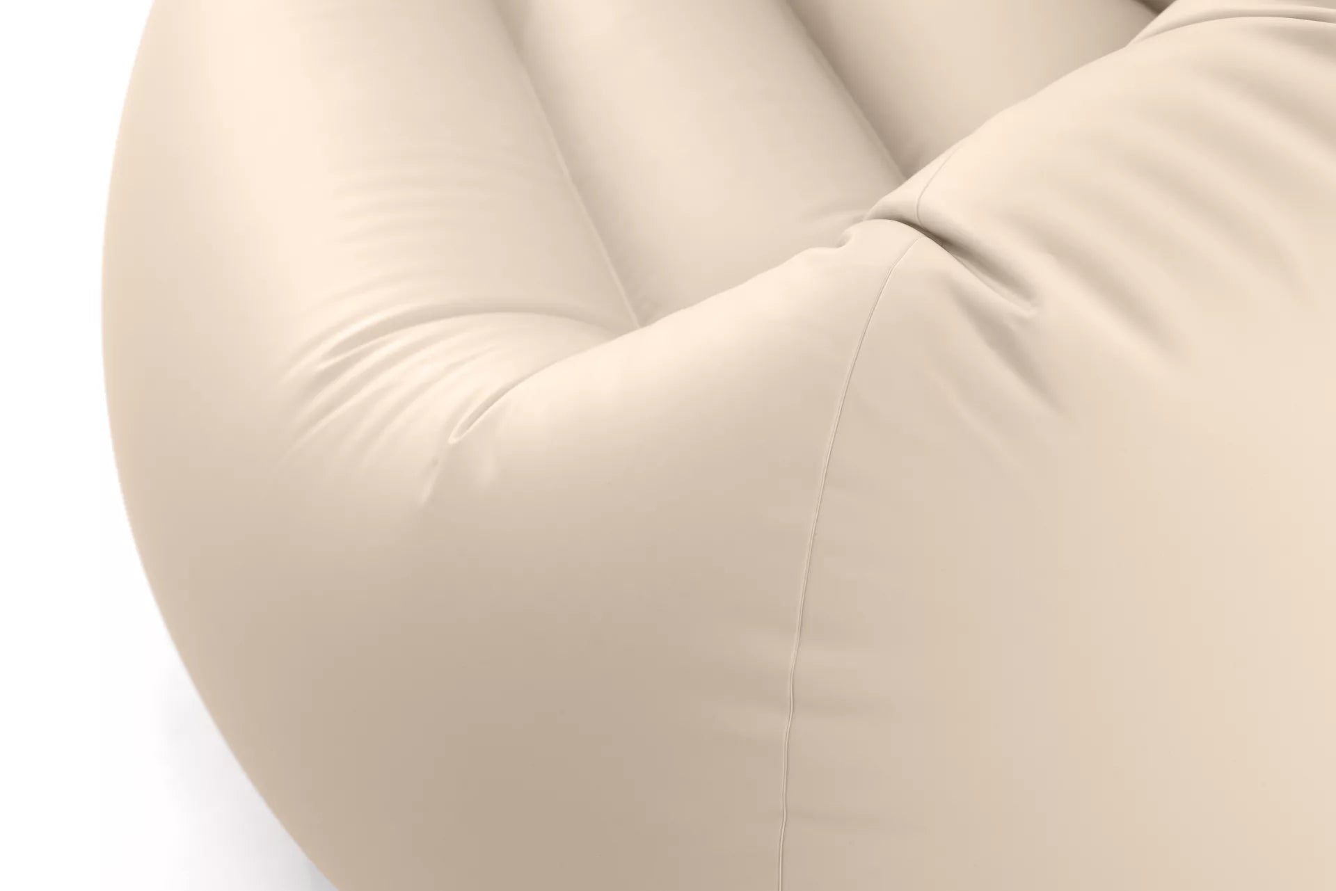Poltrona gonfiabile a sacco 137x127x74 cm crema INTEX