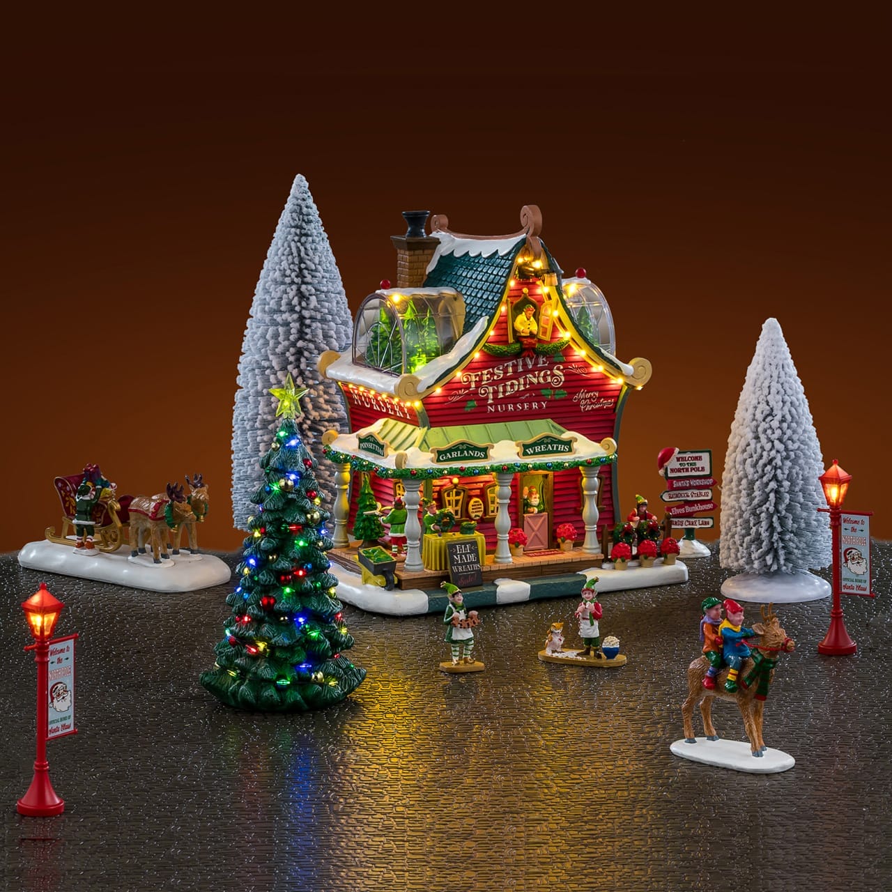 Festive Tidings Nursery Set - LEMAX COD. 66708 adattatore (4.5 V) incluso