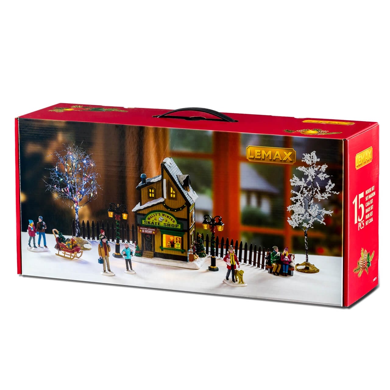 Wally's Winter Skate Shop Set - LEMAX COD. 66711 adattatore (4.5 V) incluso