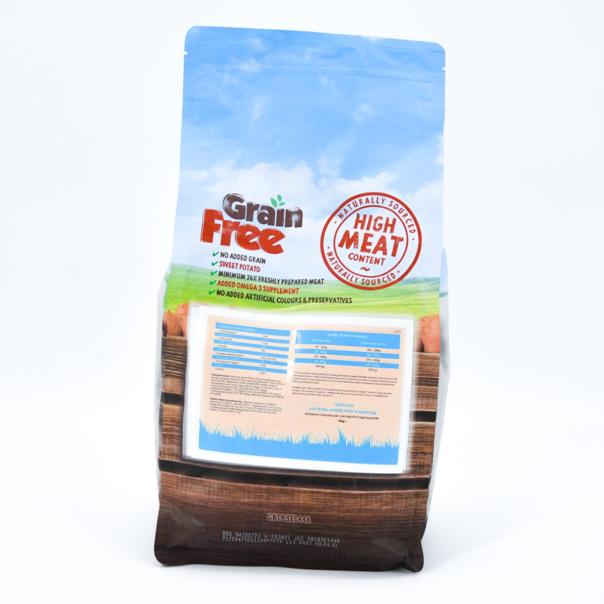 CROCCHETTE PERAGA GRAIN FREE PER CANE ADULTO TAGLIA GRANDE 12KG SALMONE