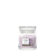 Candela piccola Signature Dried Lavender & Oak 110g Viola Yankee Candle
