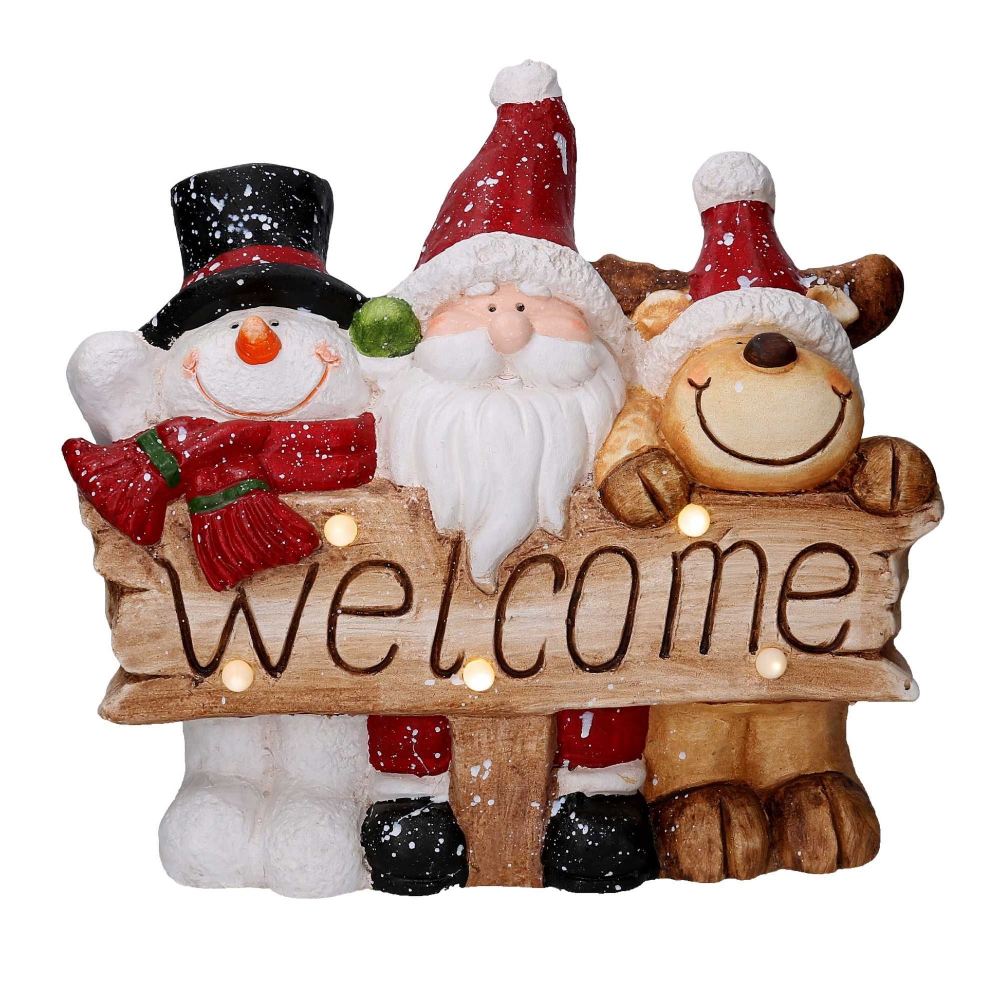 Babbo Natale con LED 42x18x40h cm