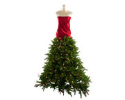 MANICHINO CON ALBERO DI NATALE 700 LED BIANCO CALDO 200CM