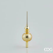 PUNTALE IN VETRO CON SFERA, H31CM, ORO