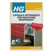 HG Capsule Detergenti per Macchine Nespresso 6 pz