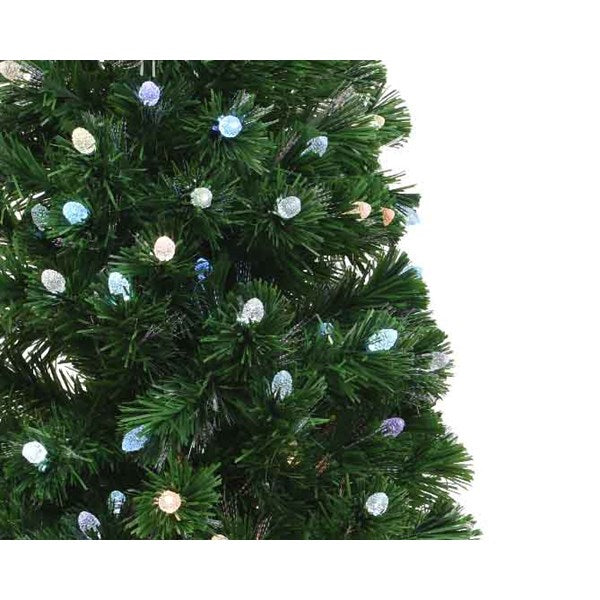 ALBERO DI NATALE CON FIBRE OTTICHE H150CM