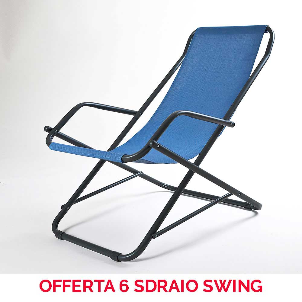 OFFERTA 6 SEDIE A SDRAIO BASCULANTE SWING COLORE A SCELTA