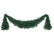 GHIRLANDA VERDE 180CM Ø60CM