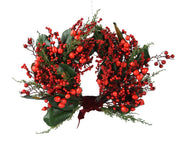 Corona con Bacche Rosse D.40 cm