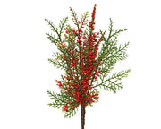 Ramo con Bacche Rosse H.28 cm