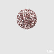 PALLINA ROSA CON GLITTER 10CM