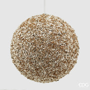 PALLINA DI NATALE 20CM CHAMPAGNE