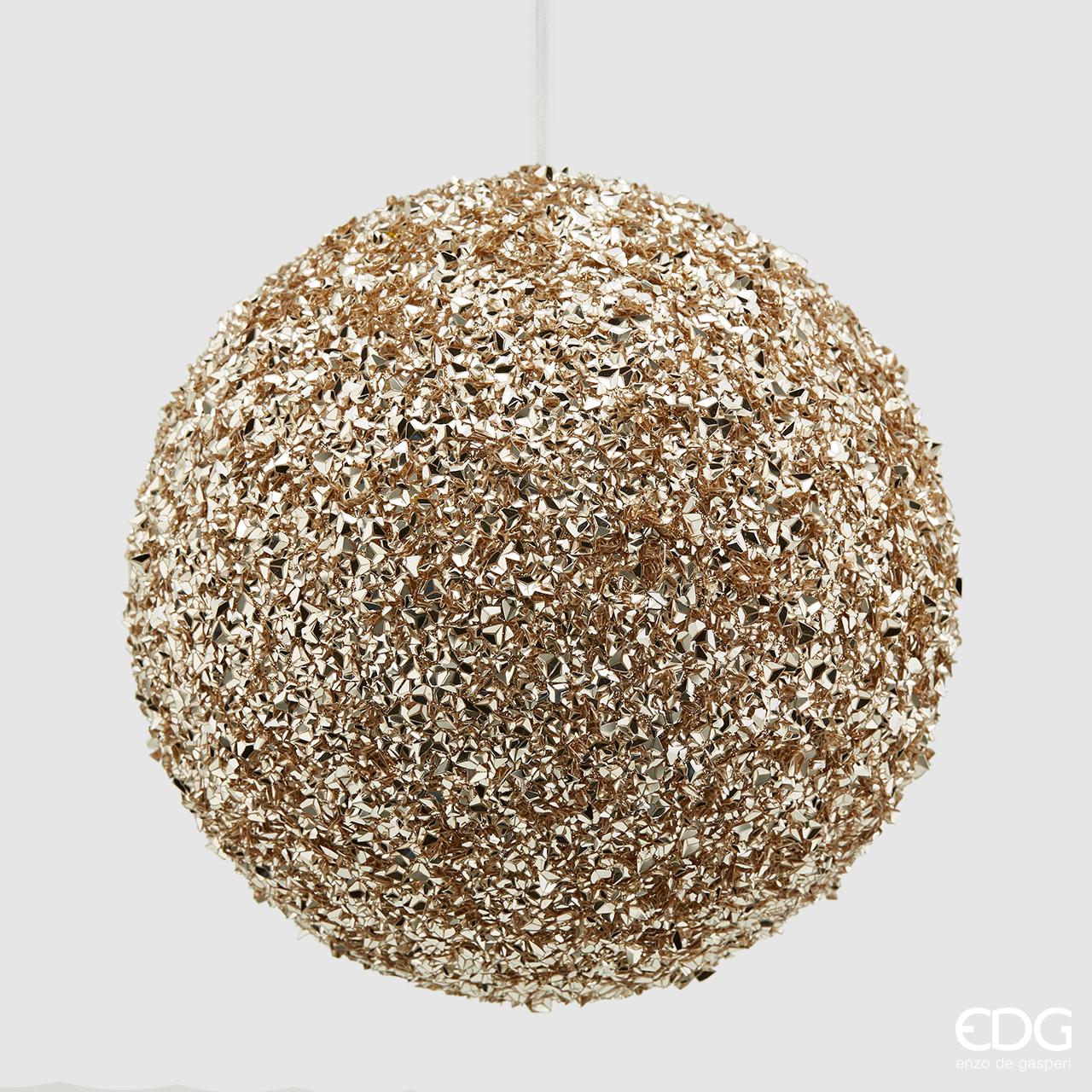 PALLINA DI NATALE 20CM CHAMPAGNE