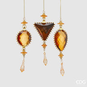 DECORAZIONE NATALIZIA APPENDIBILE 19CM AMBRA ASSORTITI