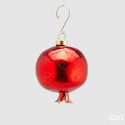 PALLINA DI VETRO MELOGRANO 8CM ROSSO