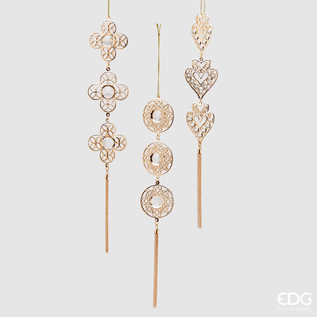 DECORAZIONE PENDENTE 25CM ORO MODELLO ASSORTITO