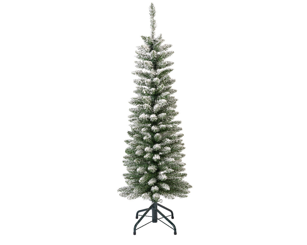 ALBERO DI NATALE SLIM 150CM PENCIL INNEVATO