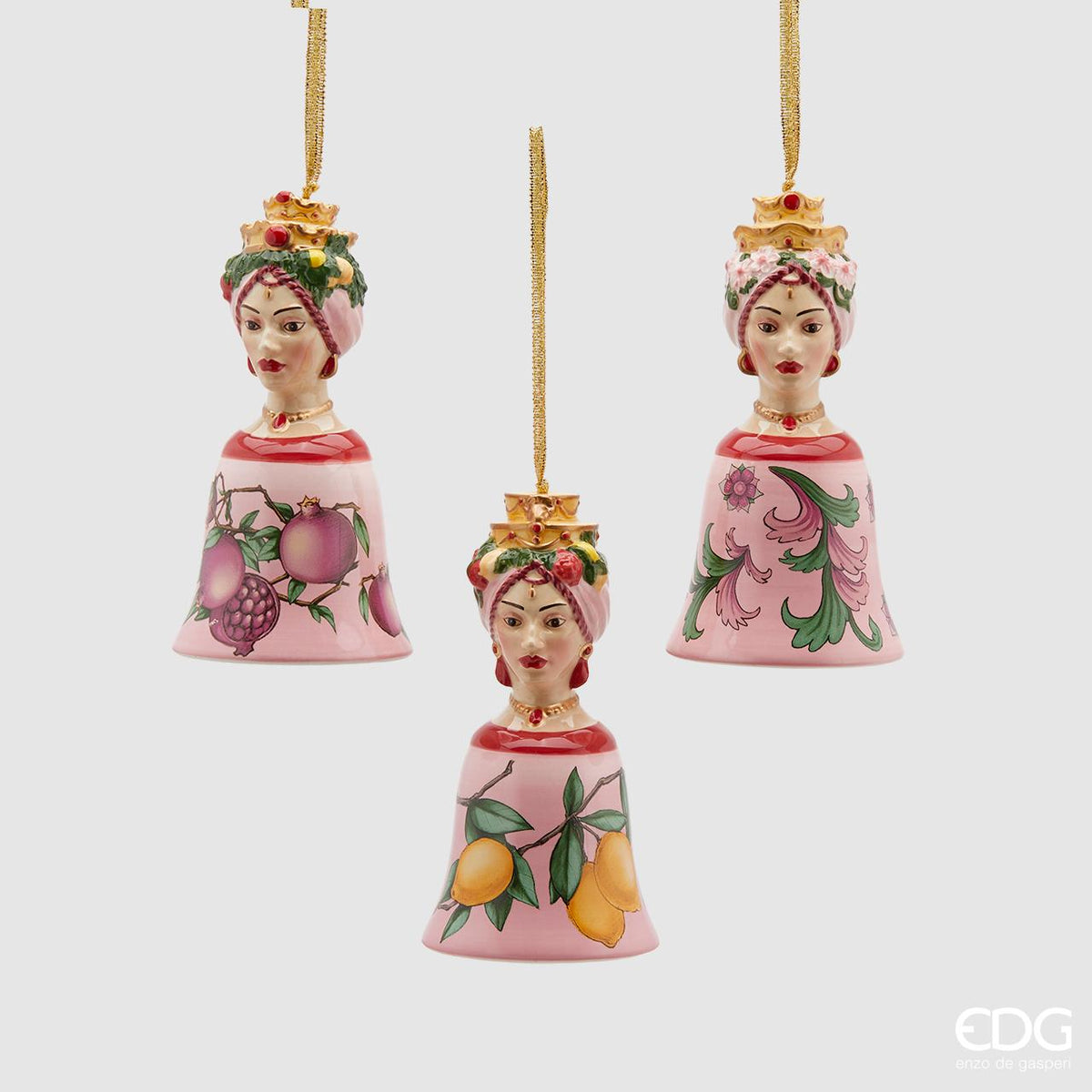 CAMPANA SICILY IN CERAMICA 13CM MODELLO ASSORTITO