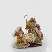 NATIVITA KING IN RESINA CON CULLA H25CM BIANCO AVORIO PER PRESEPE