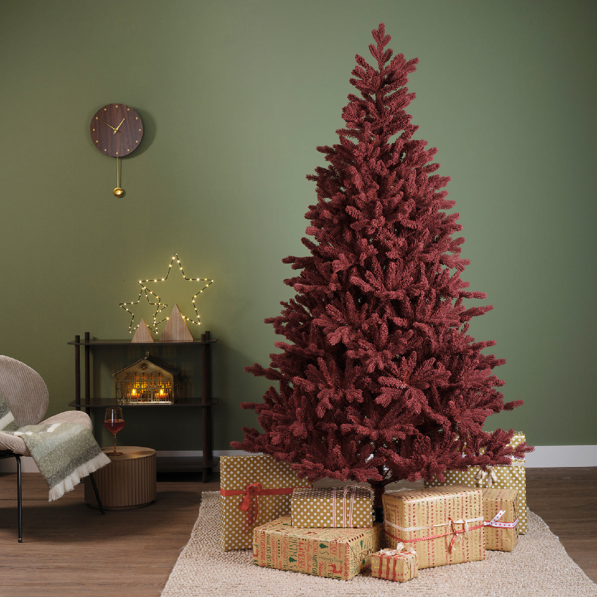 ALBERO DI NATALE 240CM ABETE BORGOGNA