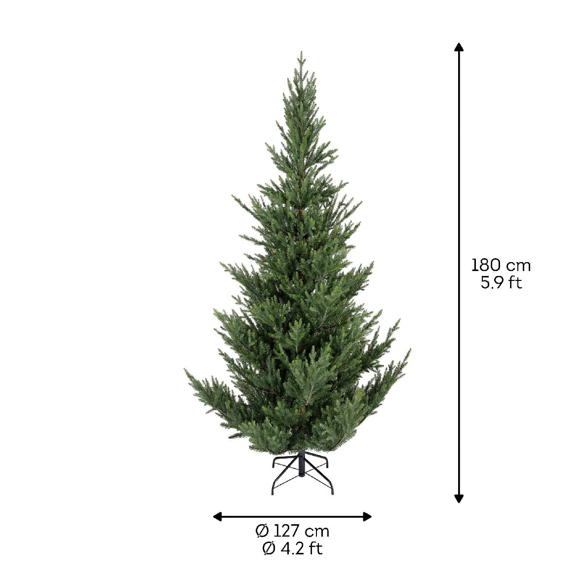 ALBERO DI NATALE 180CM NORWAY SPRUCE VERDE