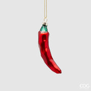 PEPERONCINO APPENDIBILE ROSSO IN VETRO 11.5CM