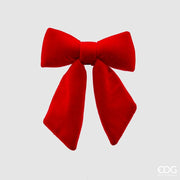FIOCCO APPENDIBILE IN VELLUTO ROSSO 22X26CM