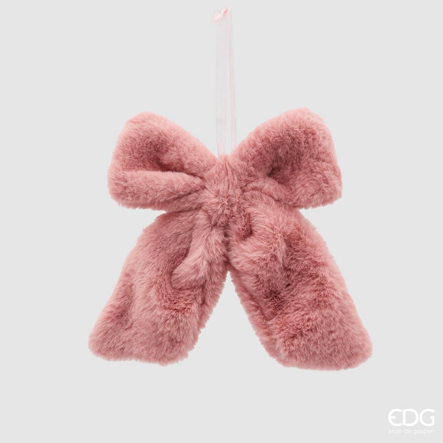 FIOCCO APPENDIBILE IN PELUCHE ROSA SCURO 20X25CM