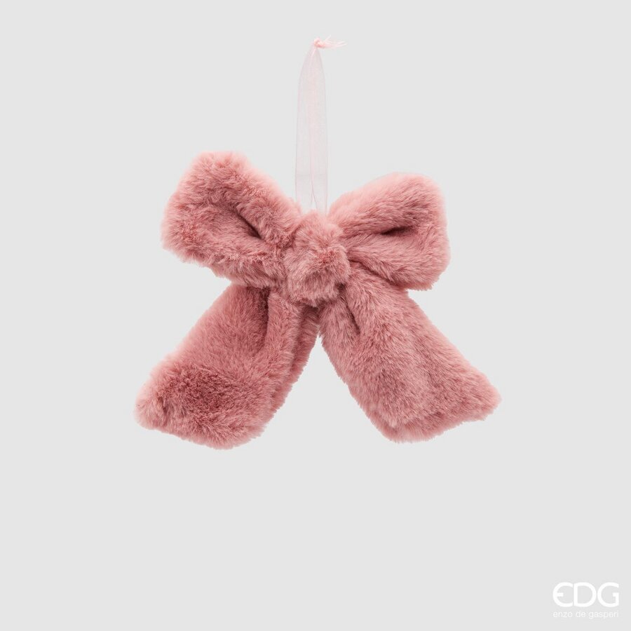 FIOCCO APPENDIBILE IN PELUCHE ROSA SCURO 16X22CM