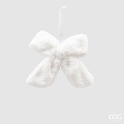 DECORAZIONE NATALIZIA, FIOCCO PELUCHE, 16X22CM