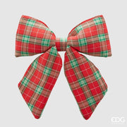 FIOCCO APPENDIBILE IN LINO TARTAN 28X36CM
