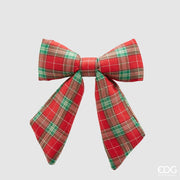 FIOCCO APPENDIBILE IN LINO TARTAN 22X26CM
