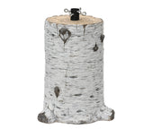 Base per albero a tronco in magnesio 33 x 33 x 48,5 cm bianco anticato Peraga Christmas