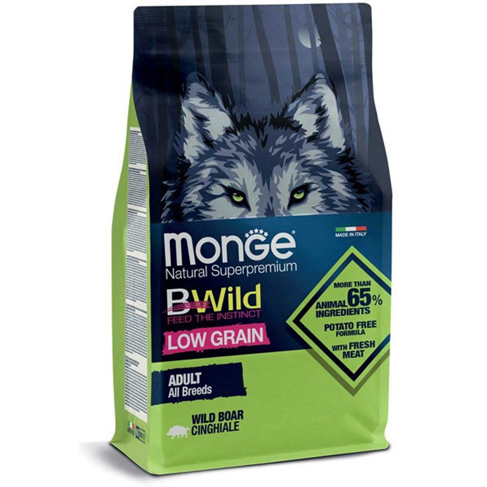 CROCCHETTE PER CANI ADULTI BWILD LOW GRAIN 12KG CINGHIALE