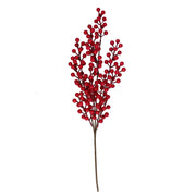 Ramo plastica bacche rosso 61cm Peraga Christmas