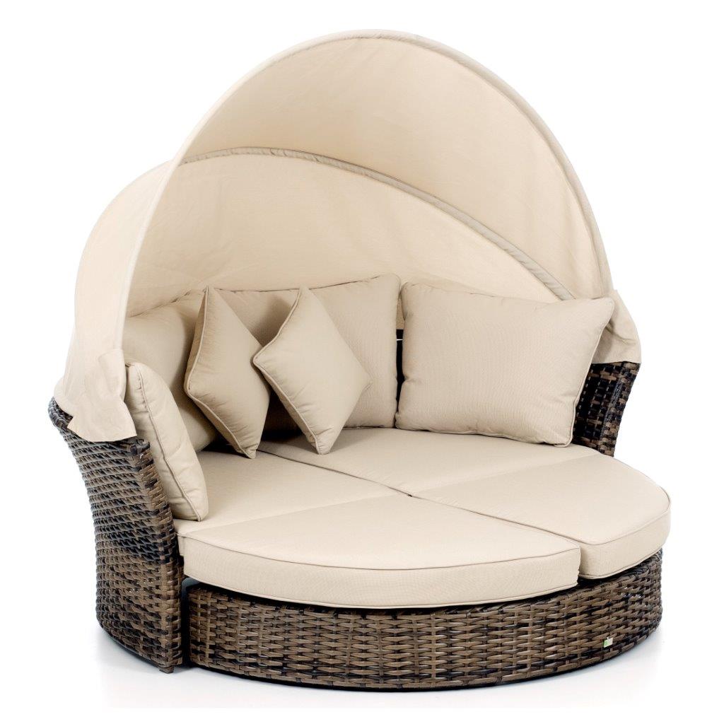 DIVANETTO PAGODA PANAMA CAFFE' CON FUNZIONE LETTO