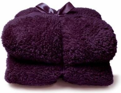 Coperta Teddy 150x200cm Viola Scuro