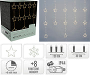 Tenda luminosa a LED con stelle, 235 LED, 120x120 cm, luce bianco caldo