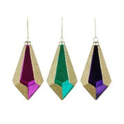 Pendente a Goccia H.12,5 D.6,5 cm Verde/Viola/Fucsia Modello Assortito