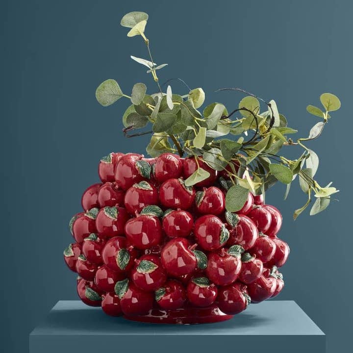 Vaso Mele in Terracotta 42x42x32 cm Rosso PERAGA HOME