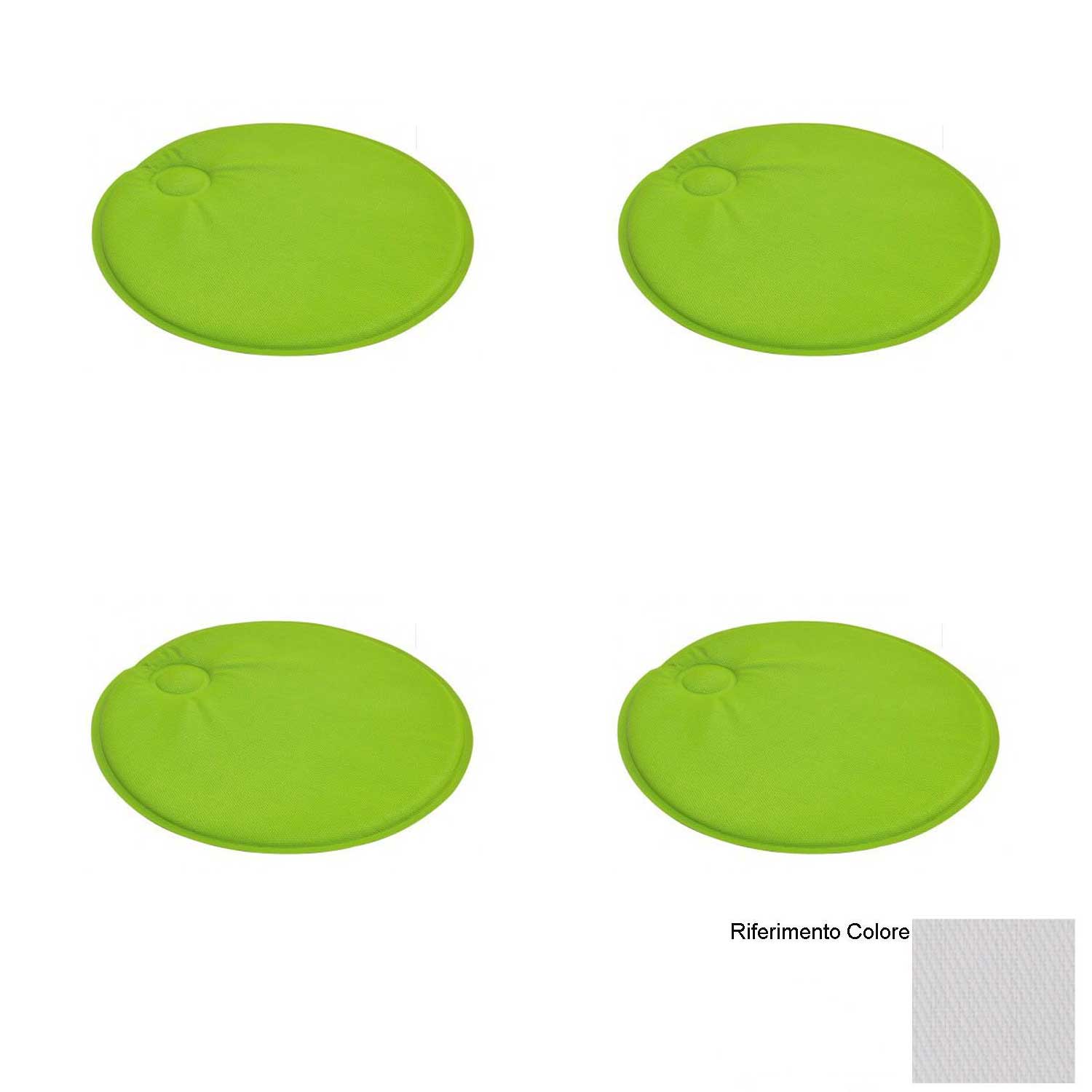 OFFERTA 4 CUSCINI MAGNETICI TONDO PER SEDIE COLORE A SCELTA